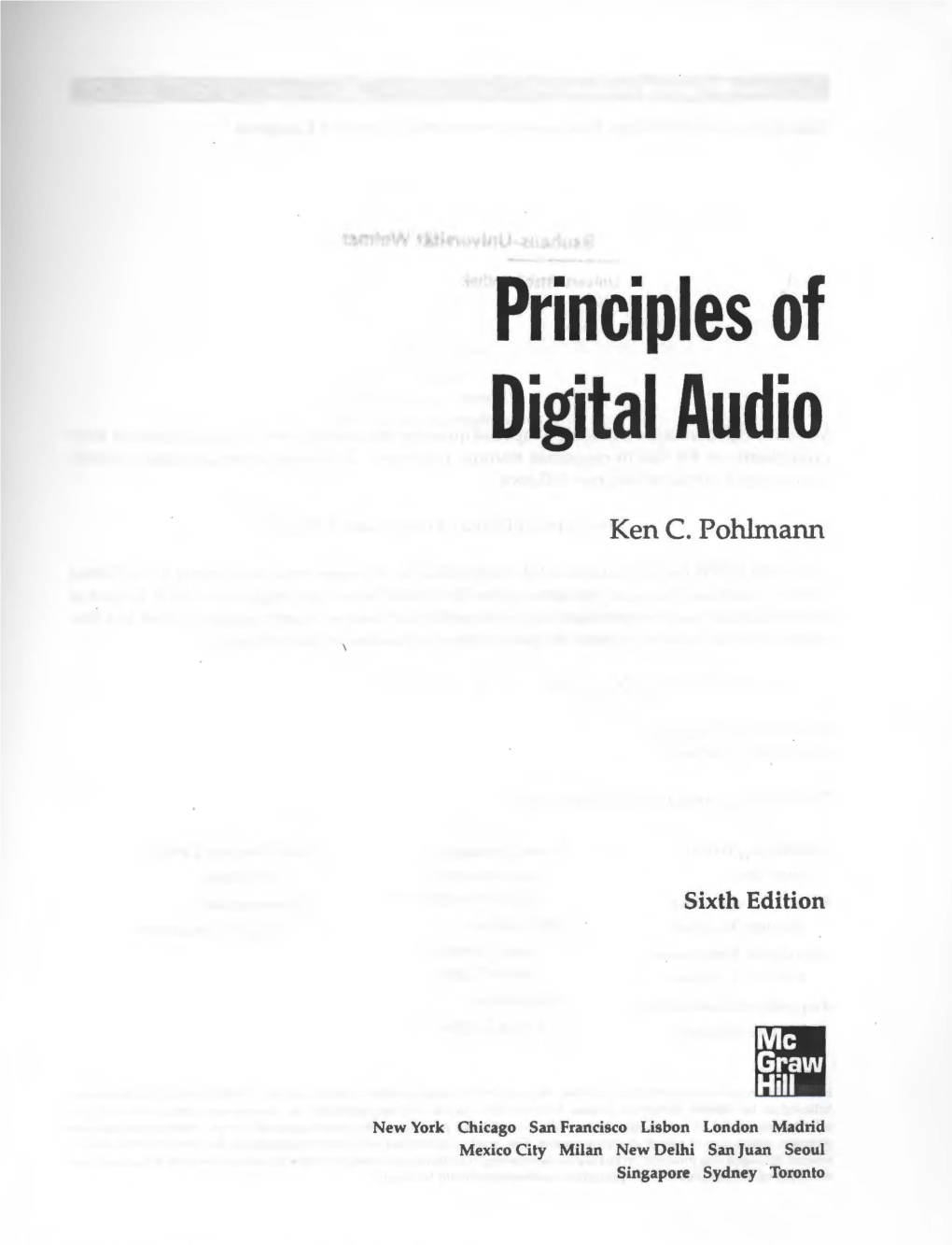 Principles of Digital Audio