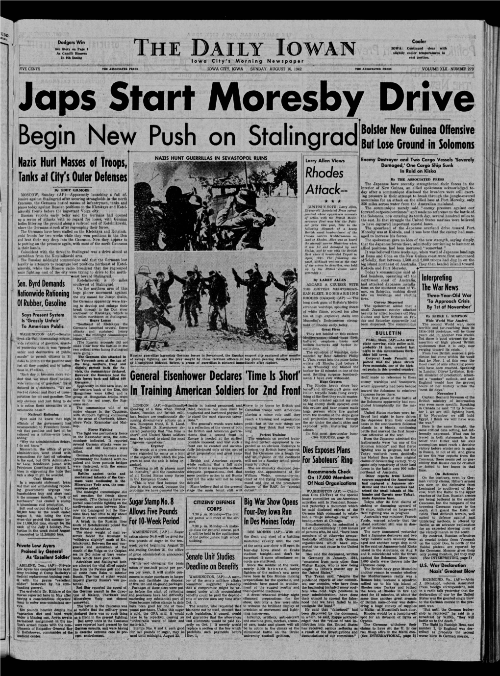 Daily Iowan (Iowa City, Iowa), 1942-08-16