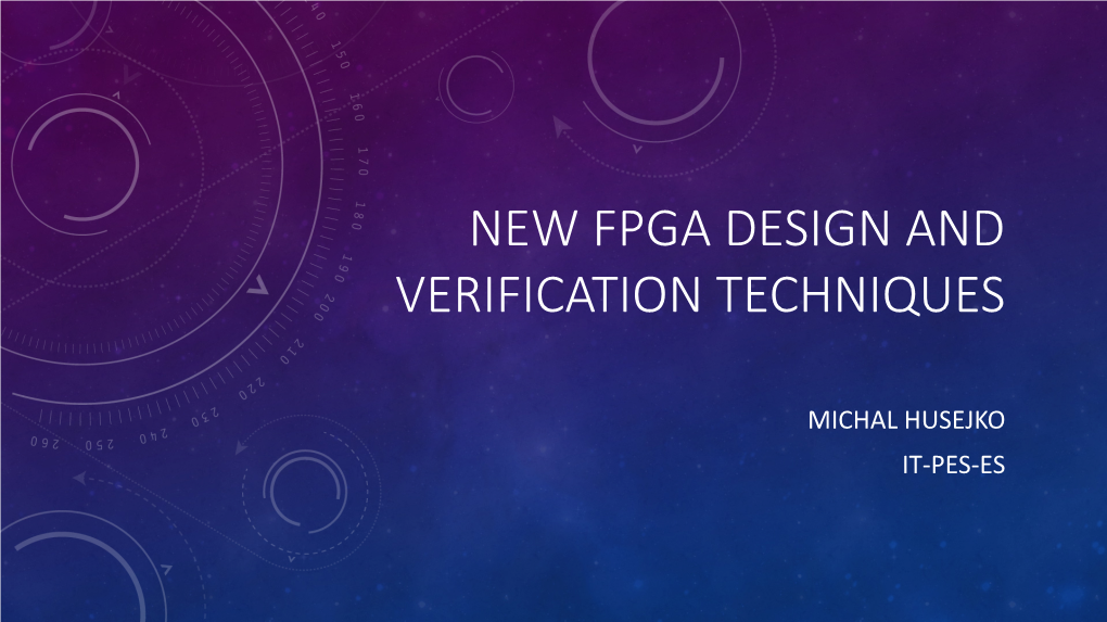 New Fpga Design and Verification Techniques