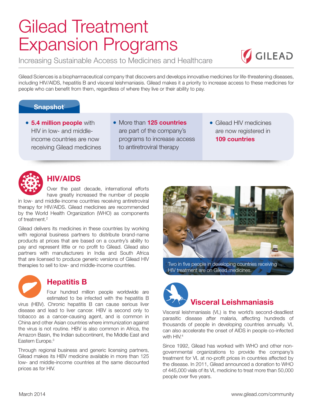 Gilead Treatment Expansion Programs Increasing Sustainable Access to Medicines and Healthcare
