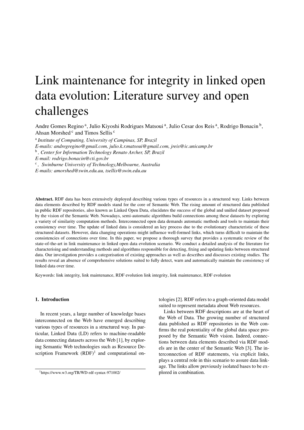 Link Maintenance for Integrity in Linked Open Data Evolution: Literature Survey and Open Challenges