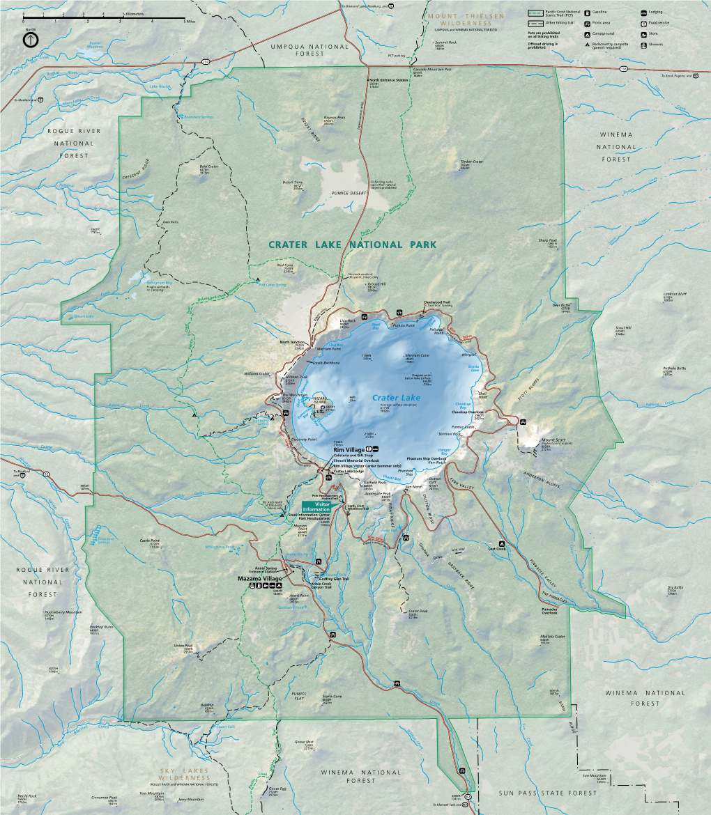 Crater-Lake-Park-Map