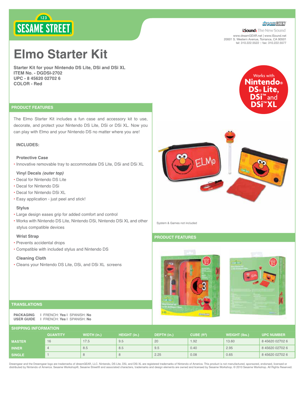 Dgdsi-2702-Elmo Starter Kit-Ss