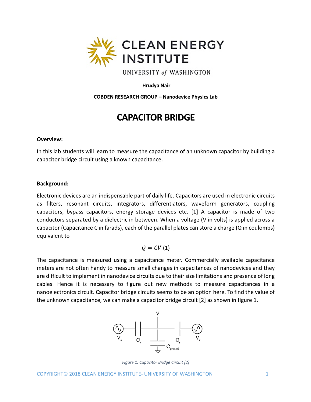 Capacitor Bridge