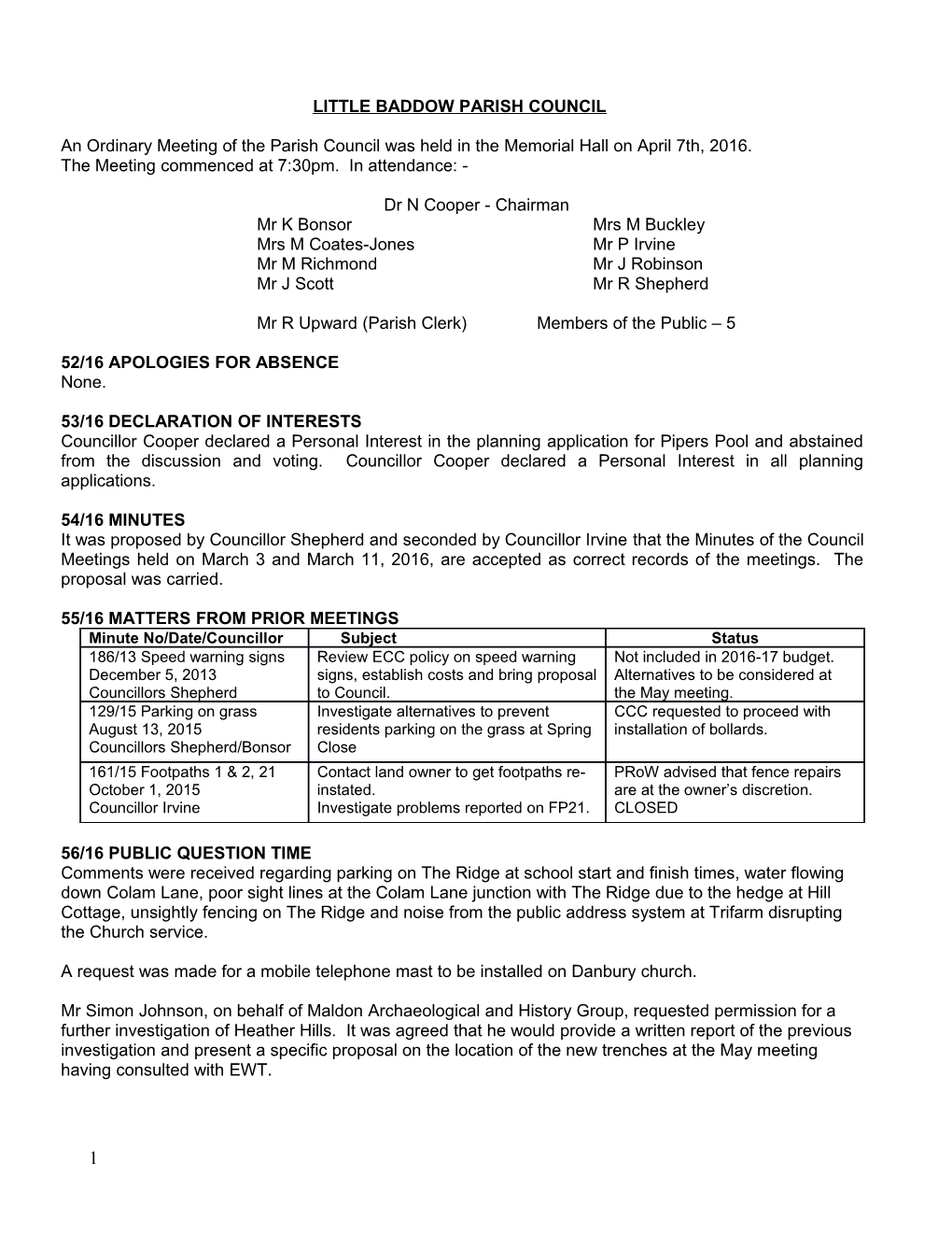 Little Baddow Parish Council s2