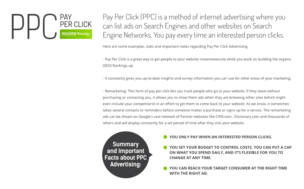 Pay Per Click (PPC) Is a Method of Internet Advertising Where You Can List Ads on Search Engines and Other Websites on Search Engine Networks