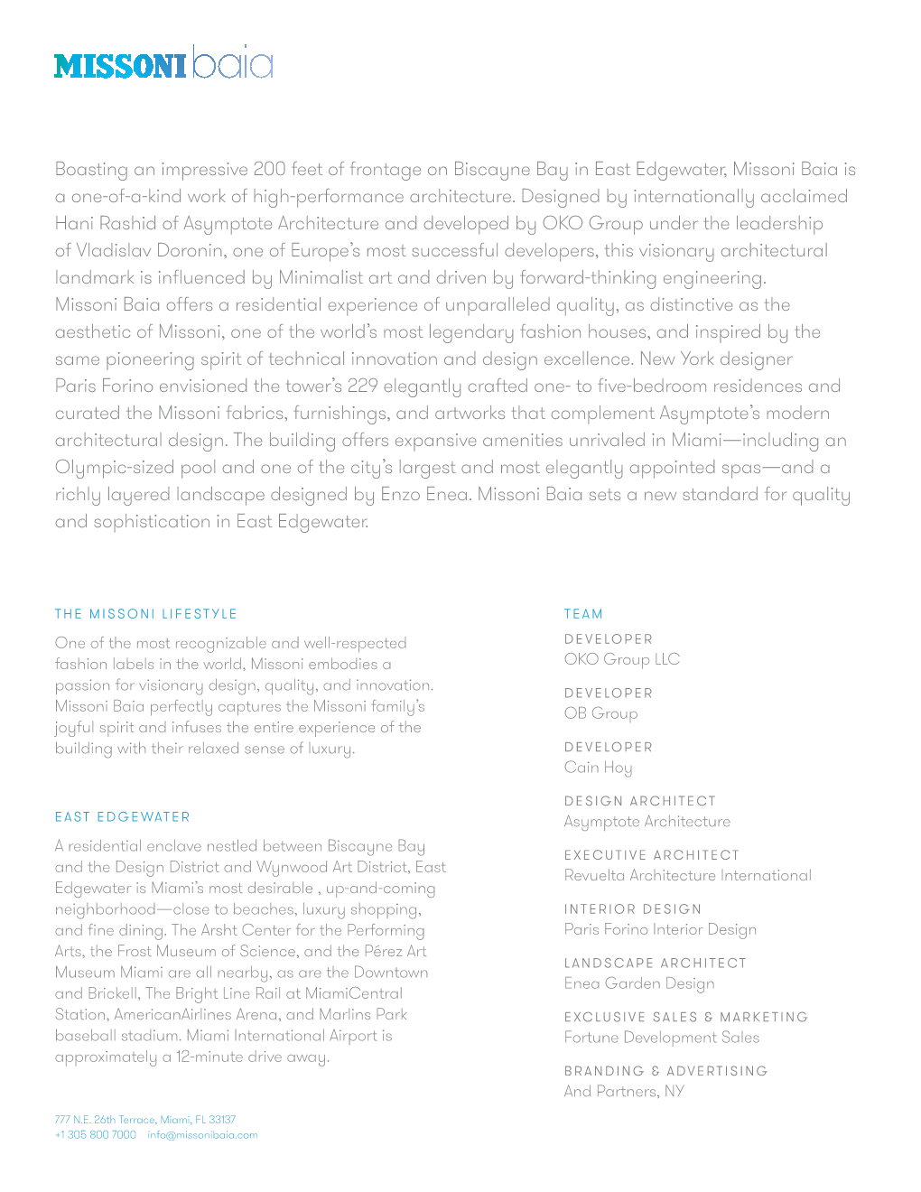 Boasting an Impressive 200 Feet of Frontage on Biscayne Bay in East Edgewater, Missoni Baia Is a One-Of-A-Kind Work of High-Performance Architecture