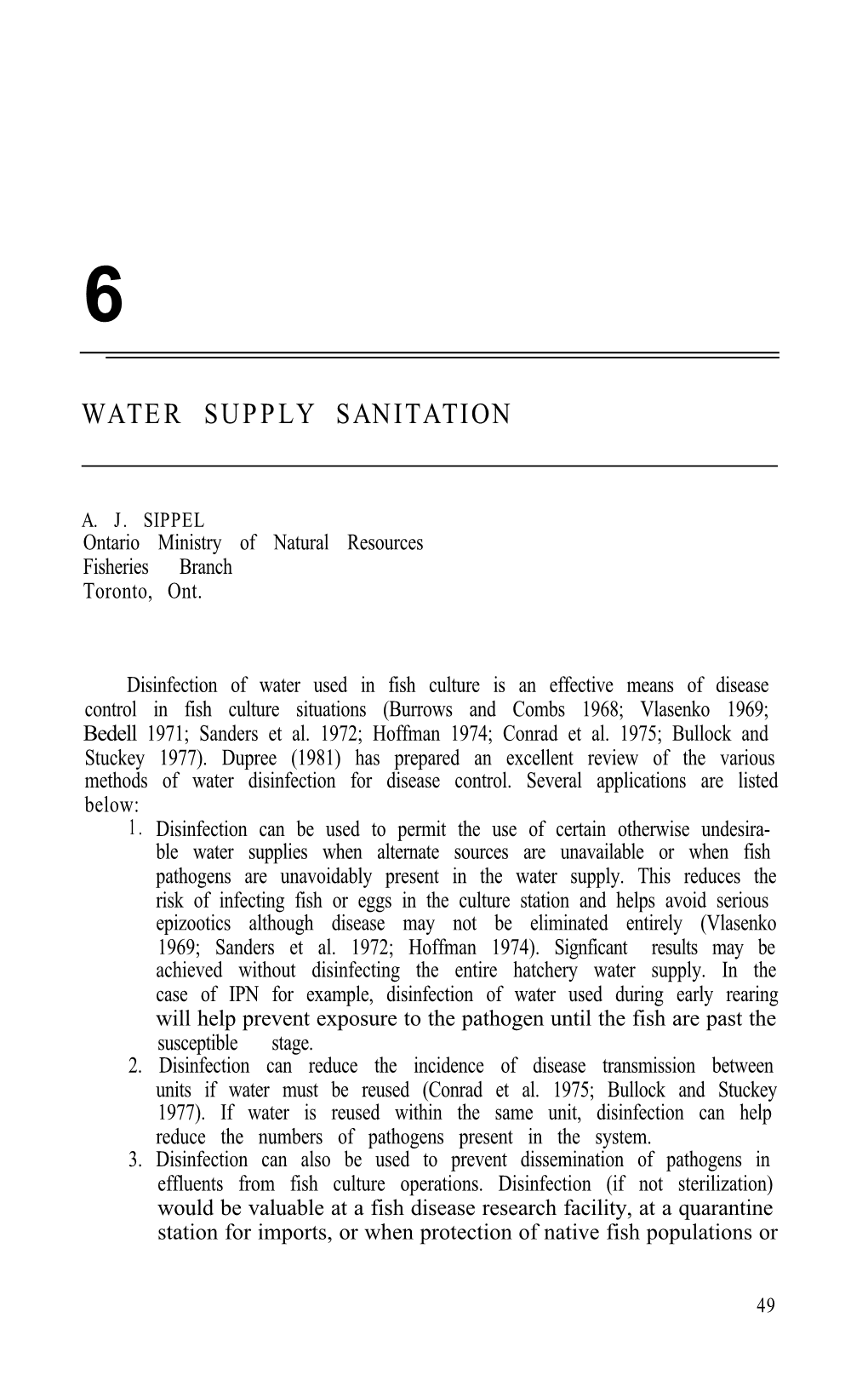Water Supply Sanitation