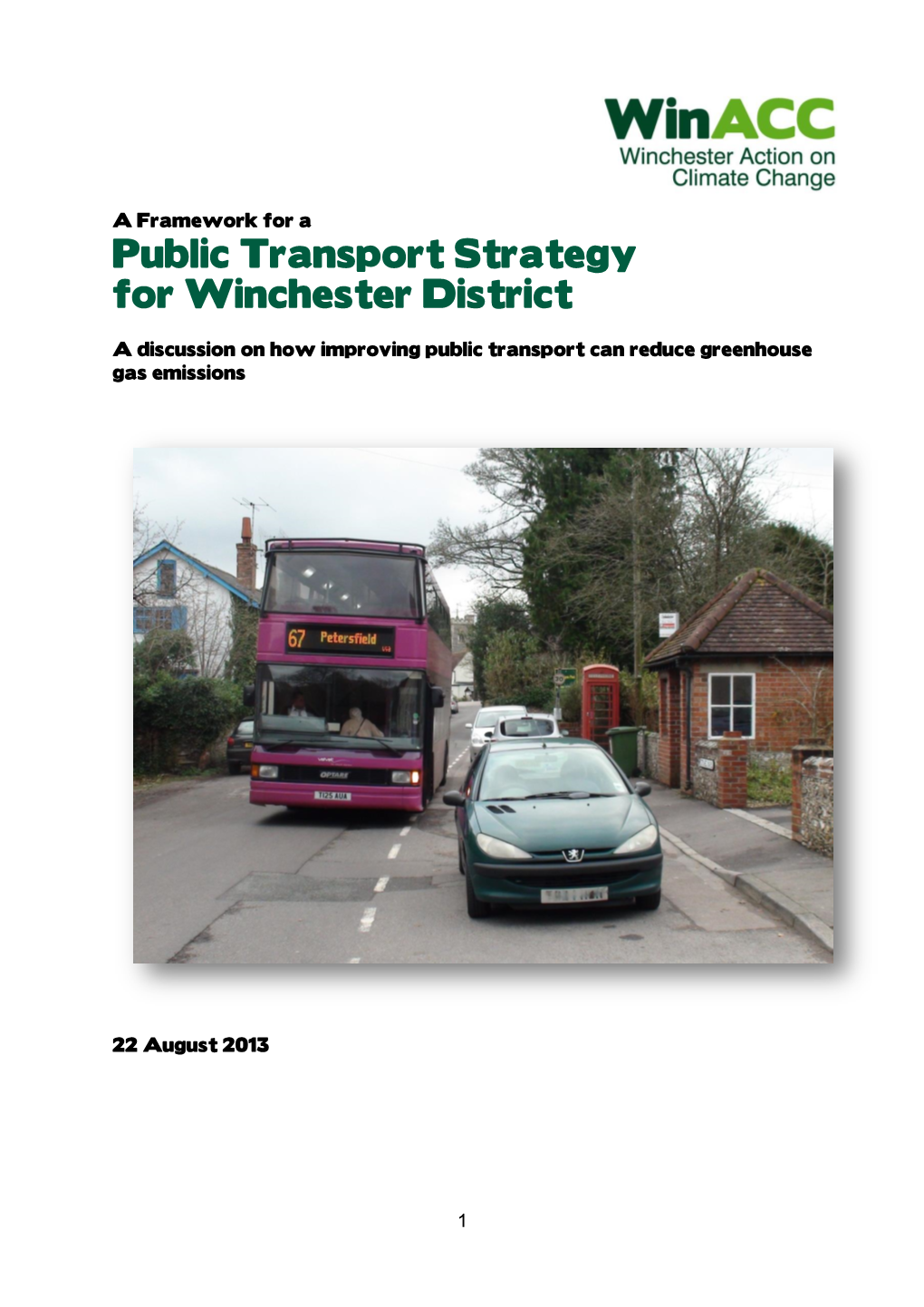 Public Transport Strategy for Winchester District