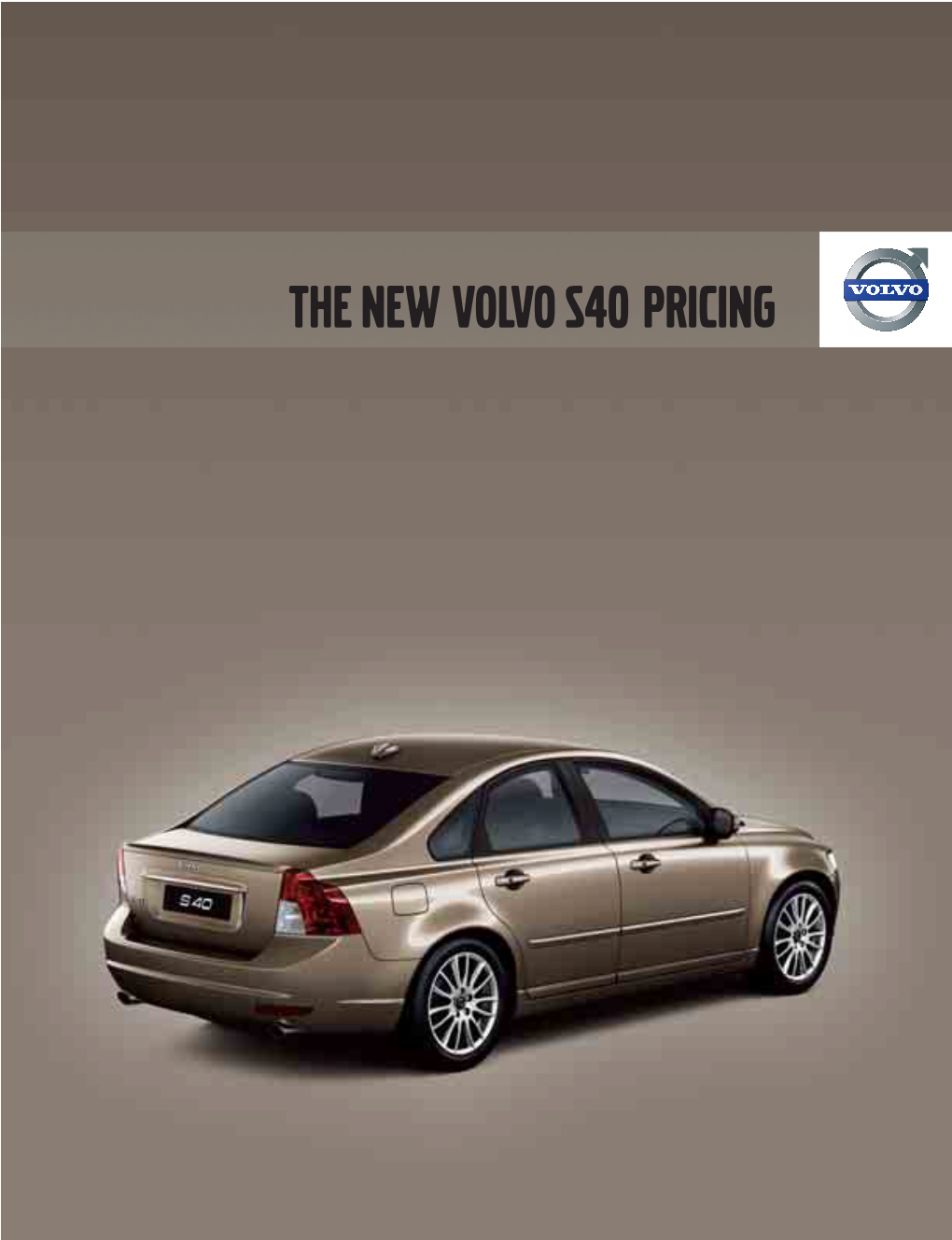 The New Volvo S40 Pricing