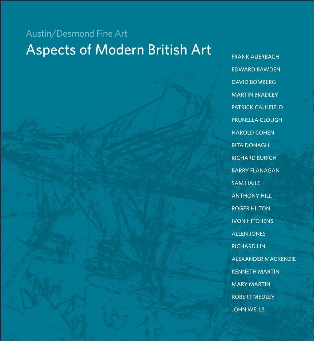 Aspects of Modern British Art FRANK AUERBACH