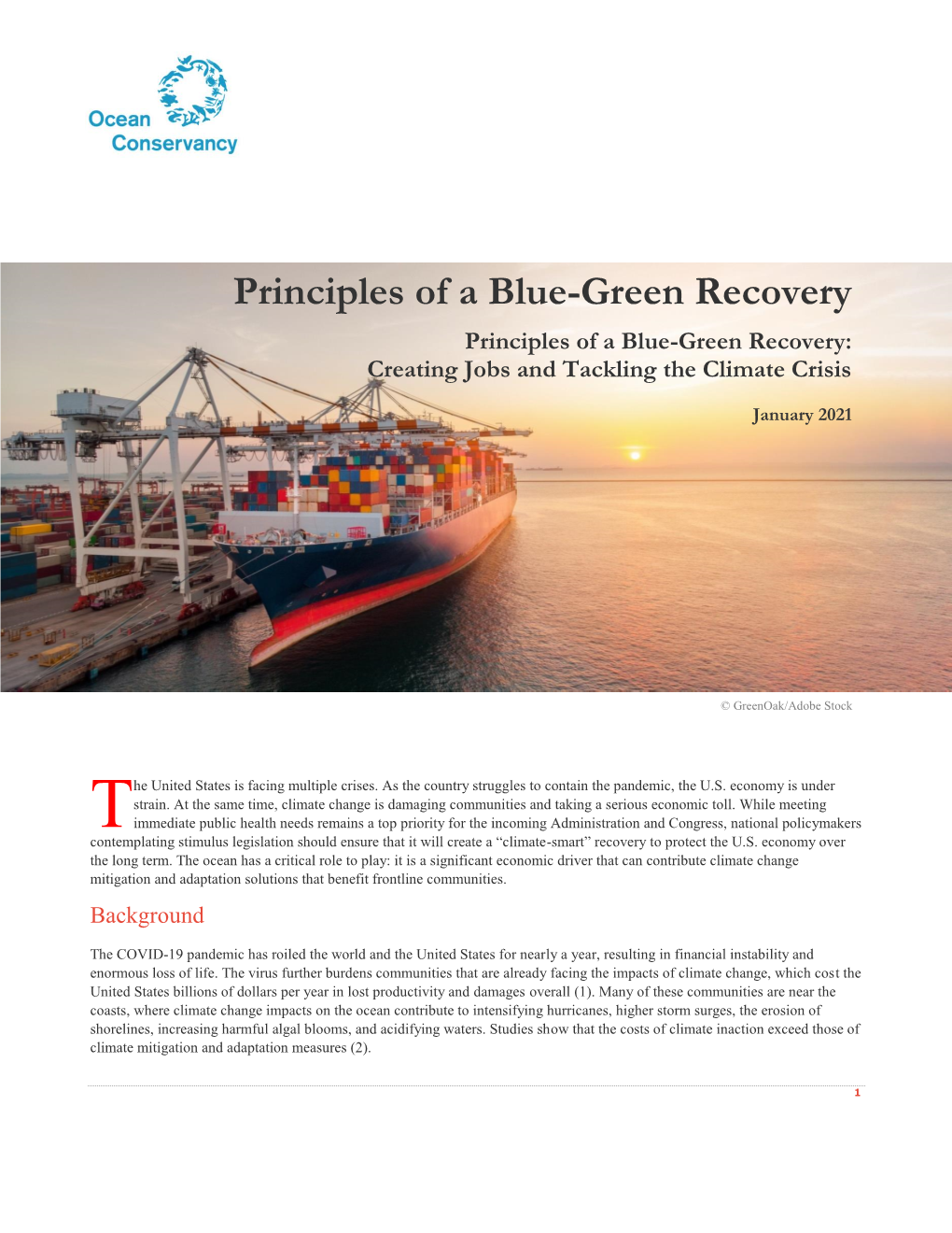 Read the Principles of a Blue-Green Recovery Here