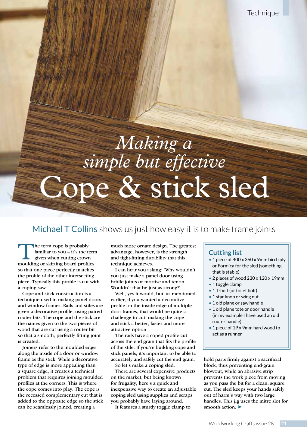 Cope & Stick Sled