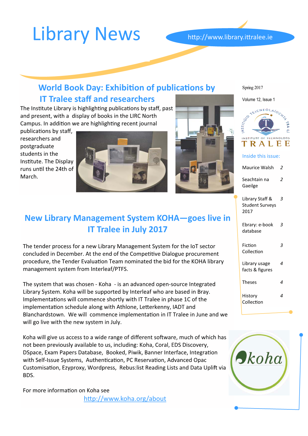 Library Newsletter Spring 2017