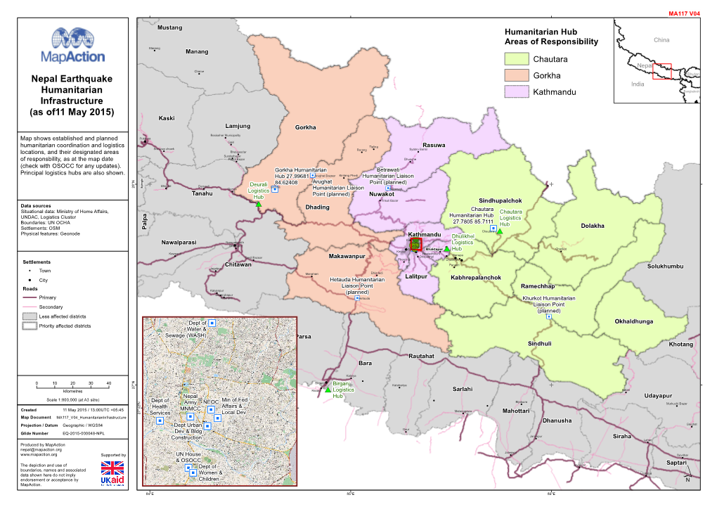 Nepal Earthquake Humanitarian Infrastructure