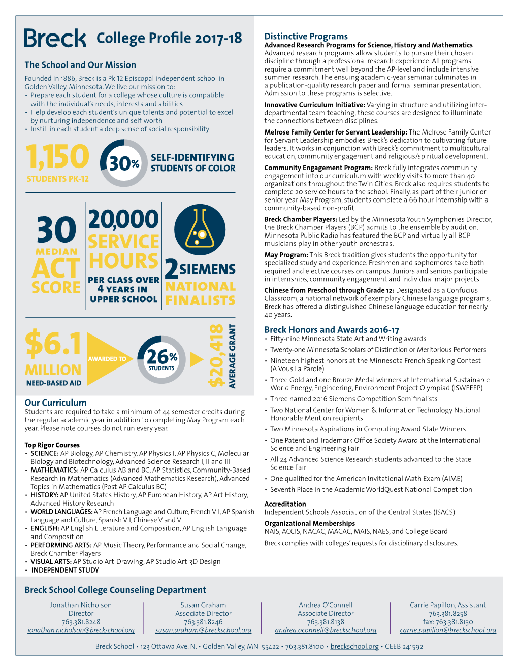 College Profile 2017-18