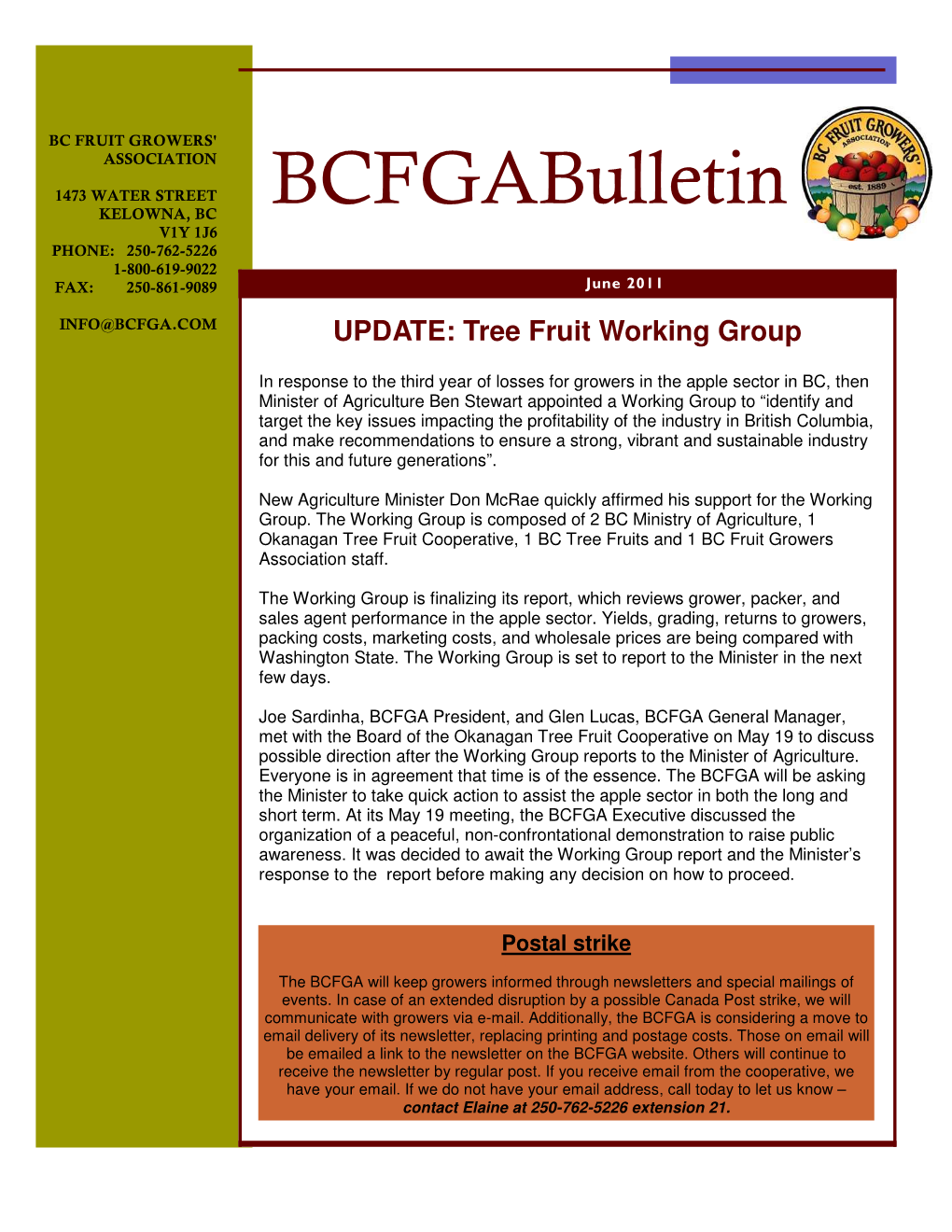 Newsletter June 2011