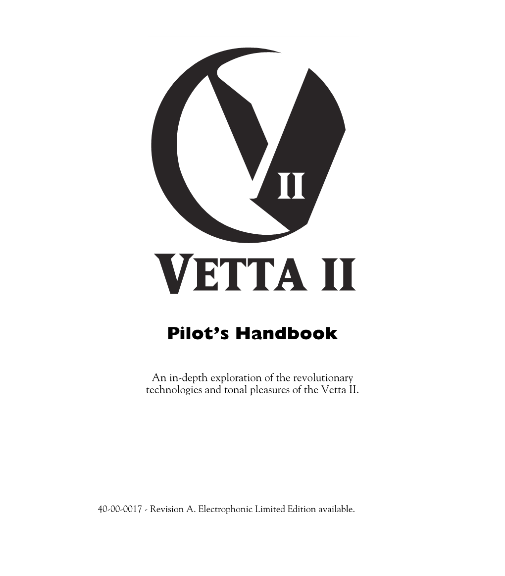 Vetta II Users Manual