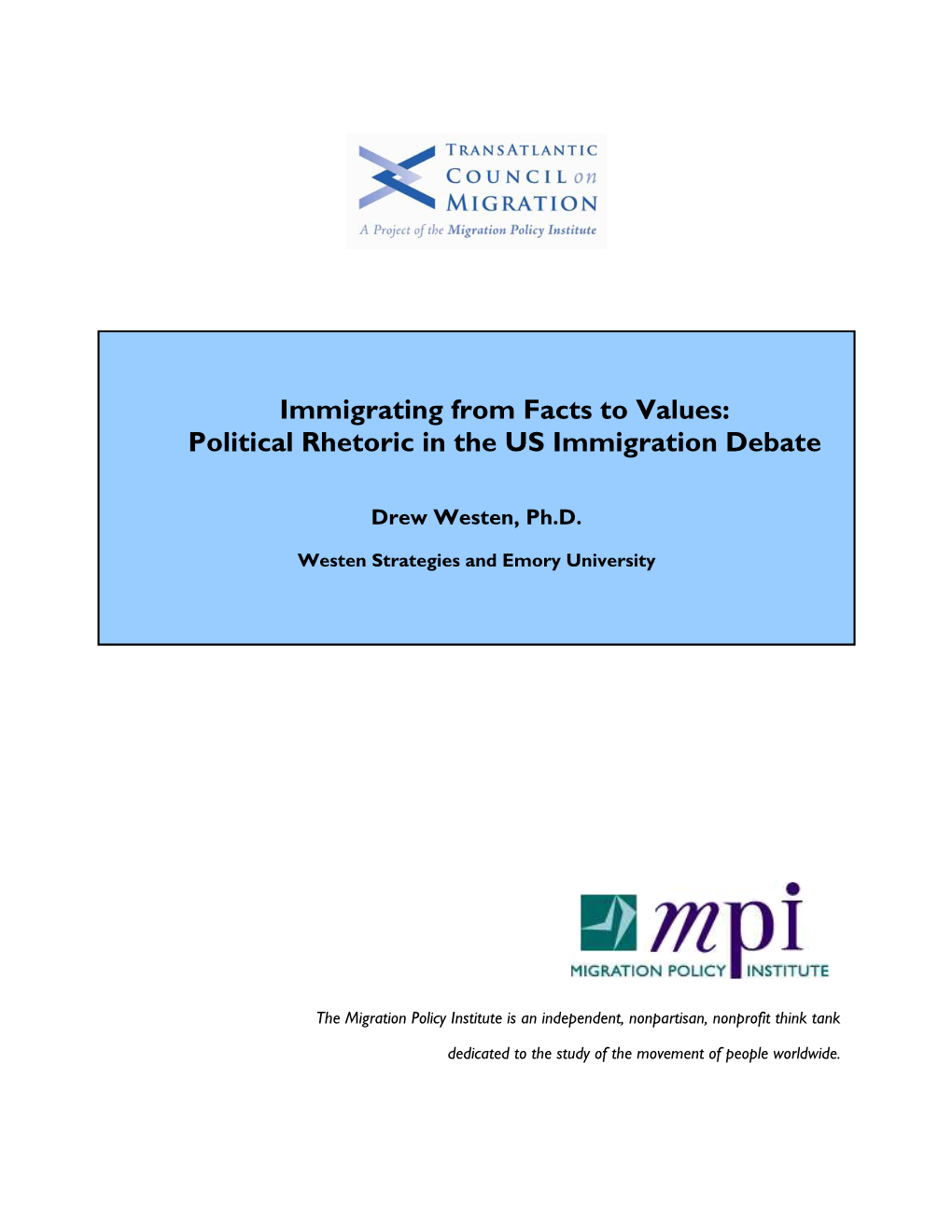 Political Rhetoric in the US Immigration Debate