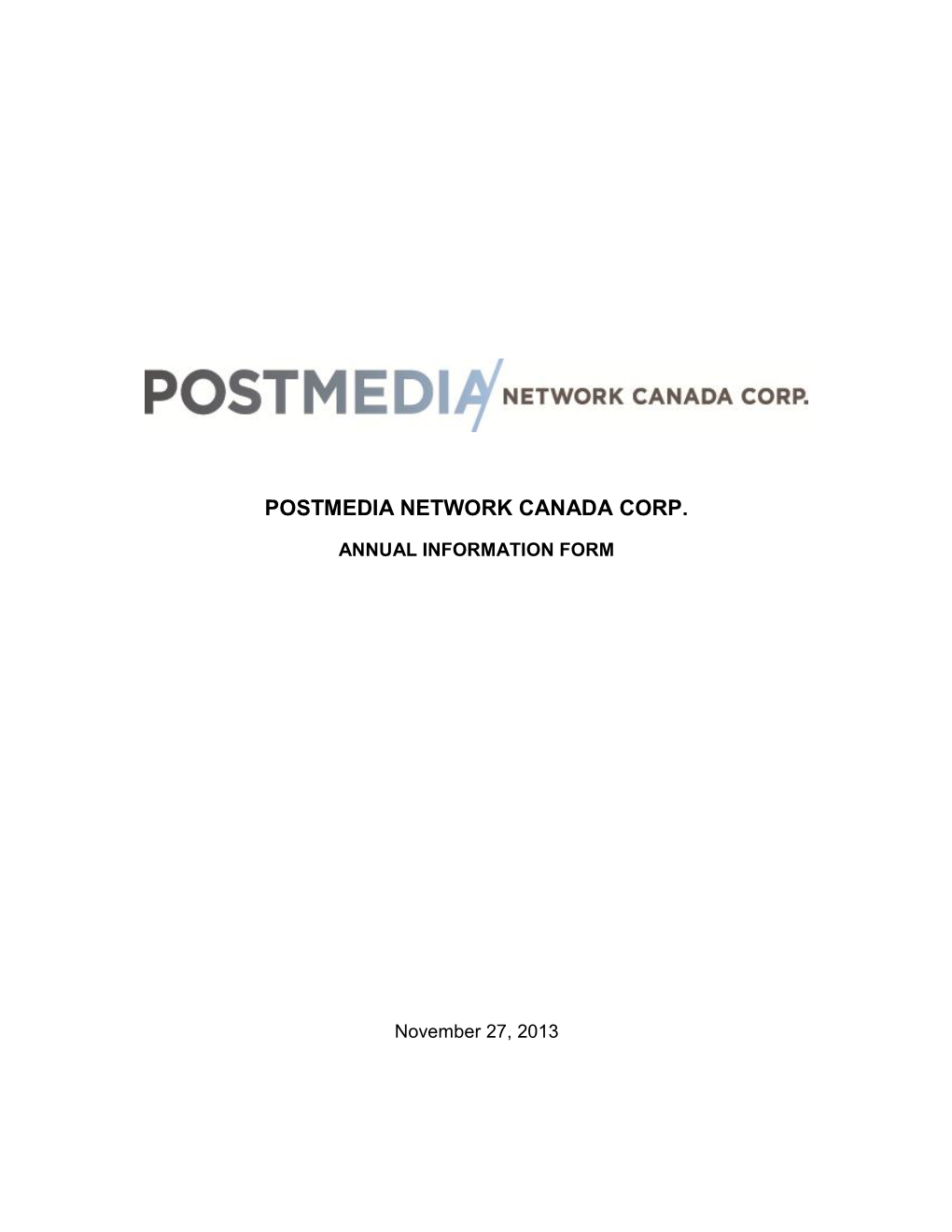 Postmedia Network Canada Corp