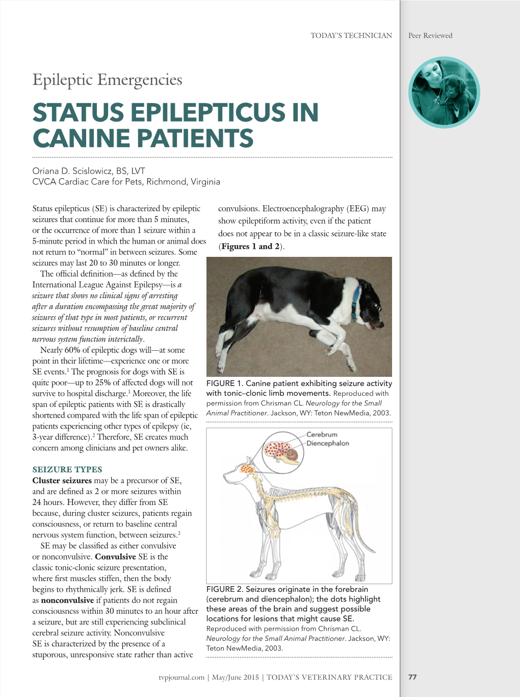 STATUS EPILEPTICUS in CANINE PATIENTS Oriana D