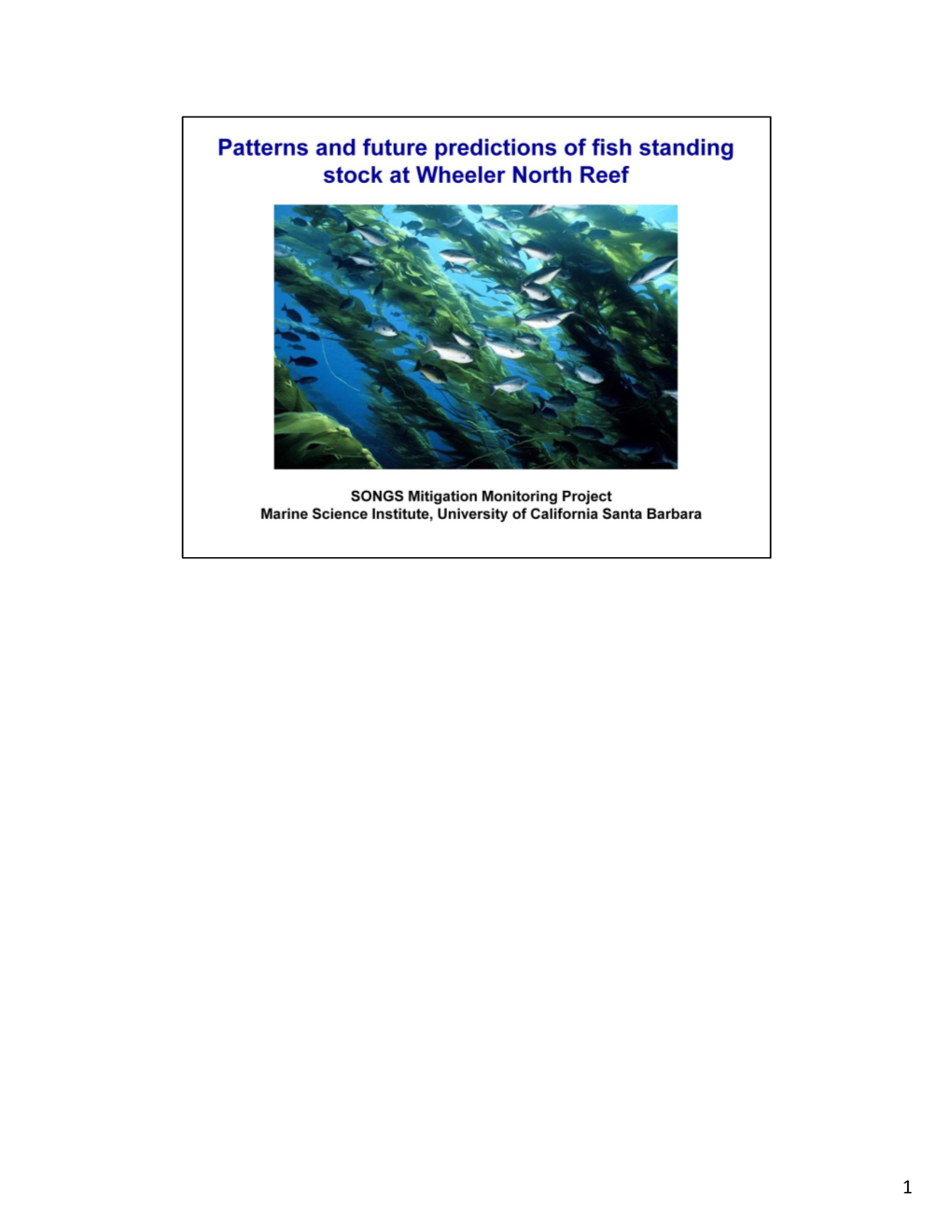 2015 Annual Review Workshop Reef Fish Biomass