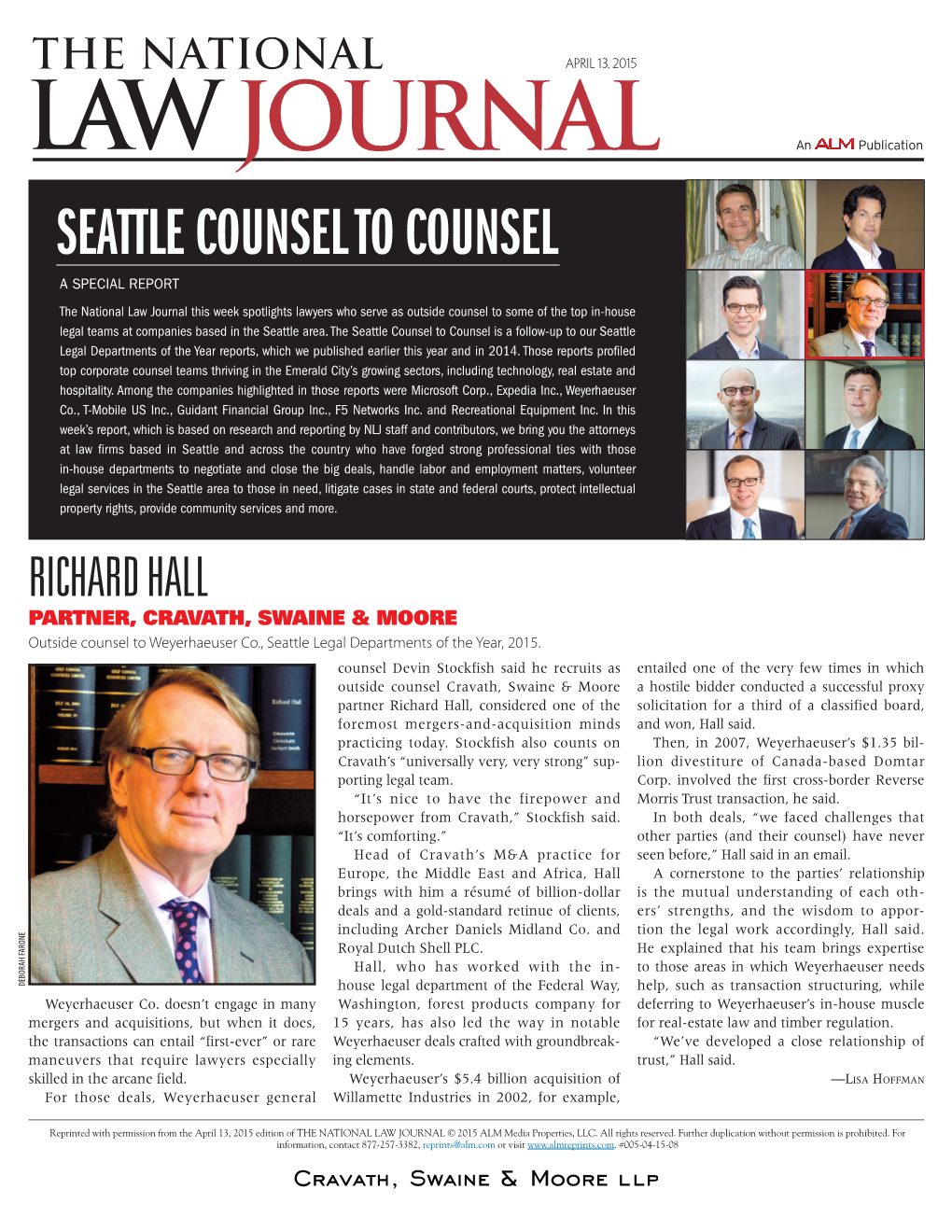 Seattle Counsel to Counsel
