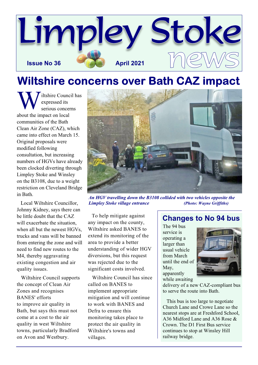 Limpley Stoke News April 2021