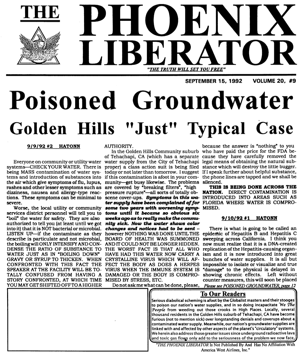 THE PHOENIX LIBERATOR, September 15, 1992