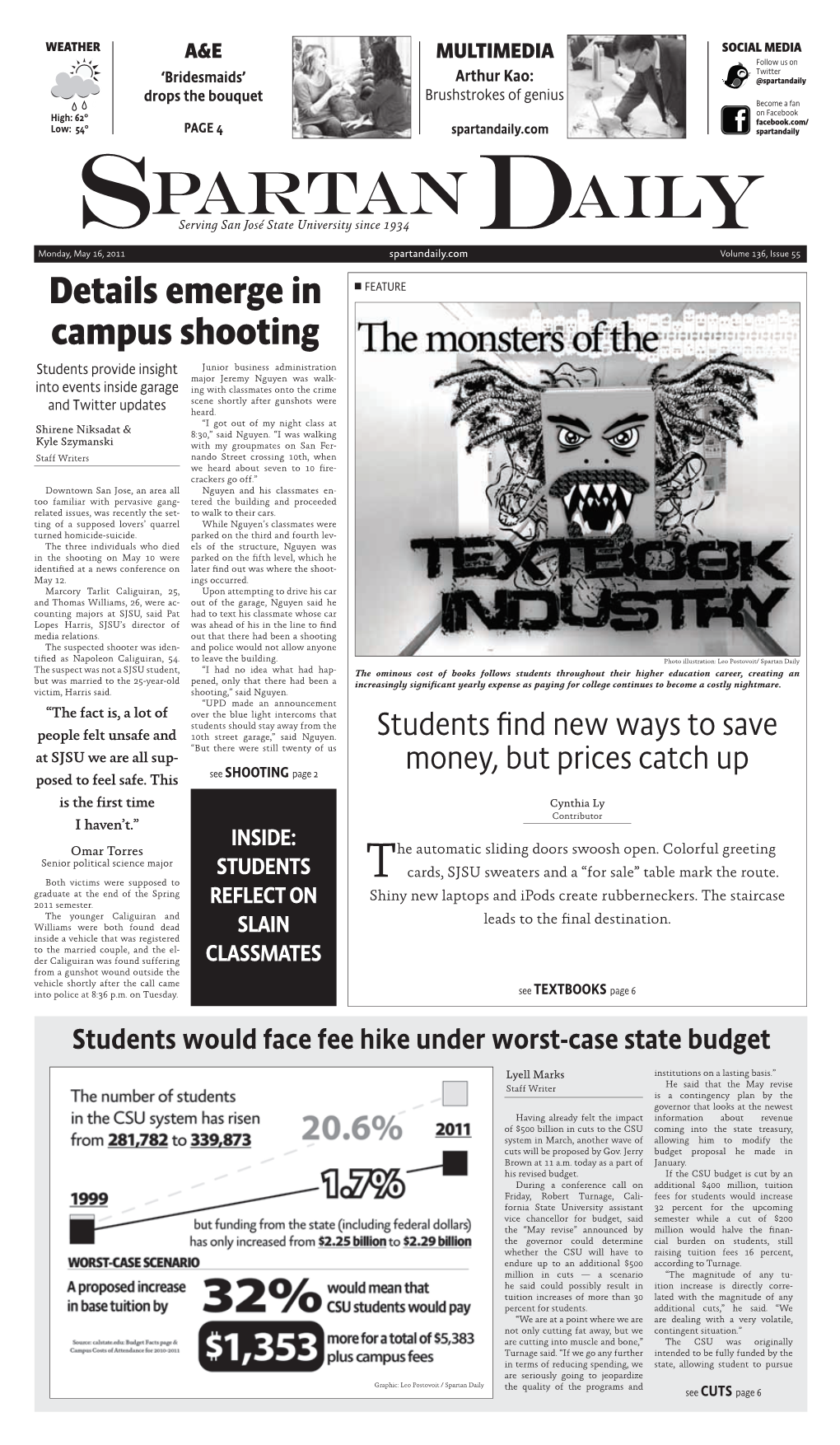 Spartan Daily (May 16, 2011)