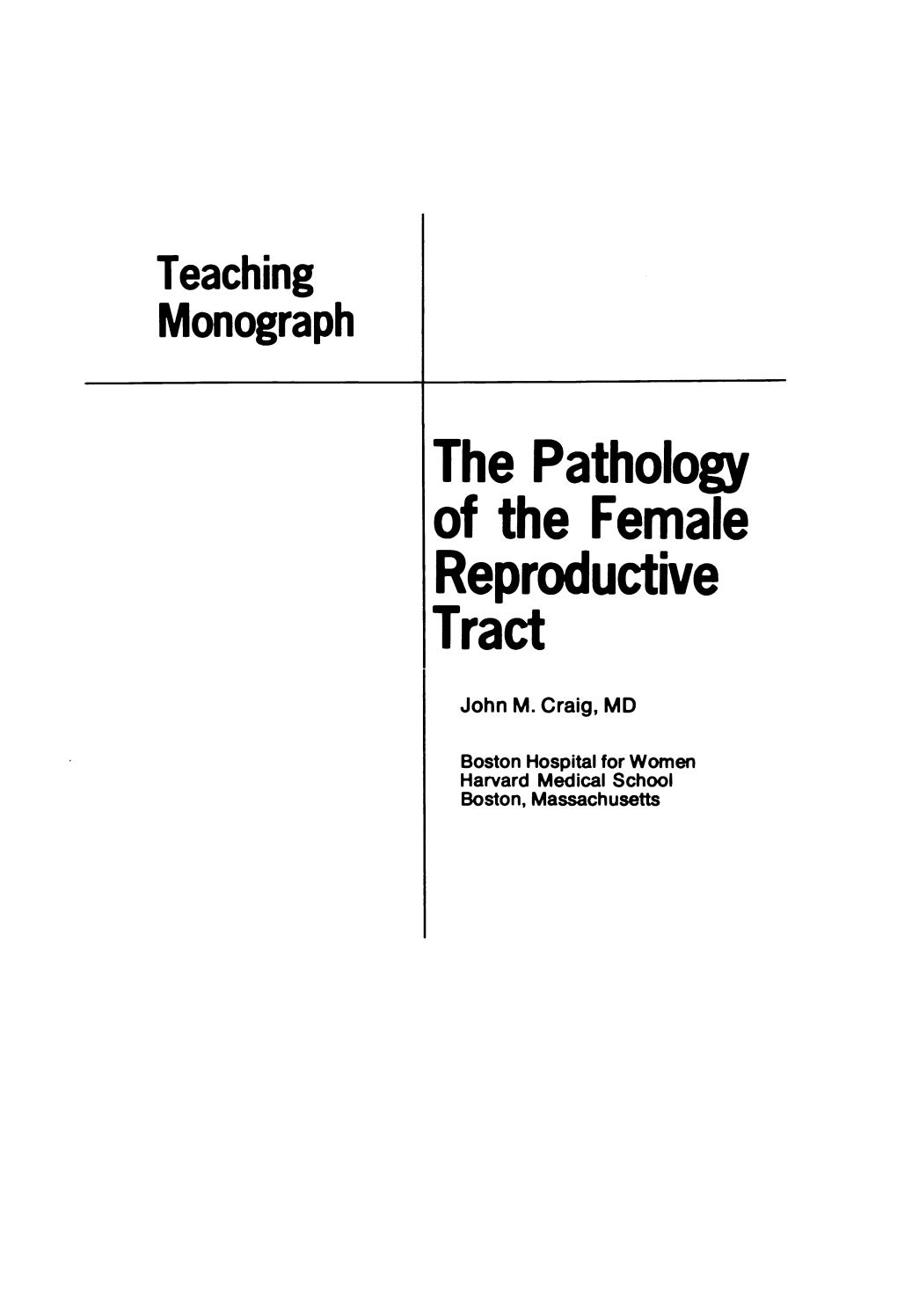 The Pathology Reproductive