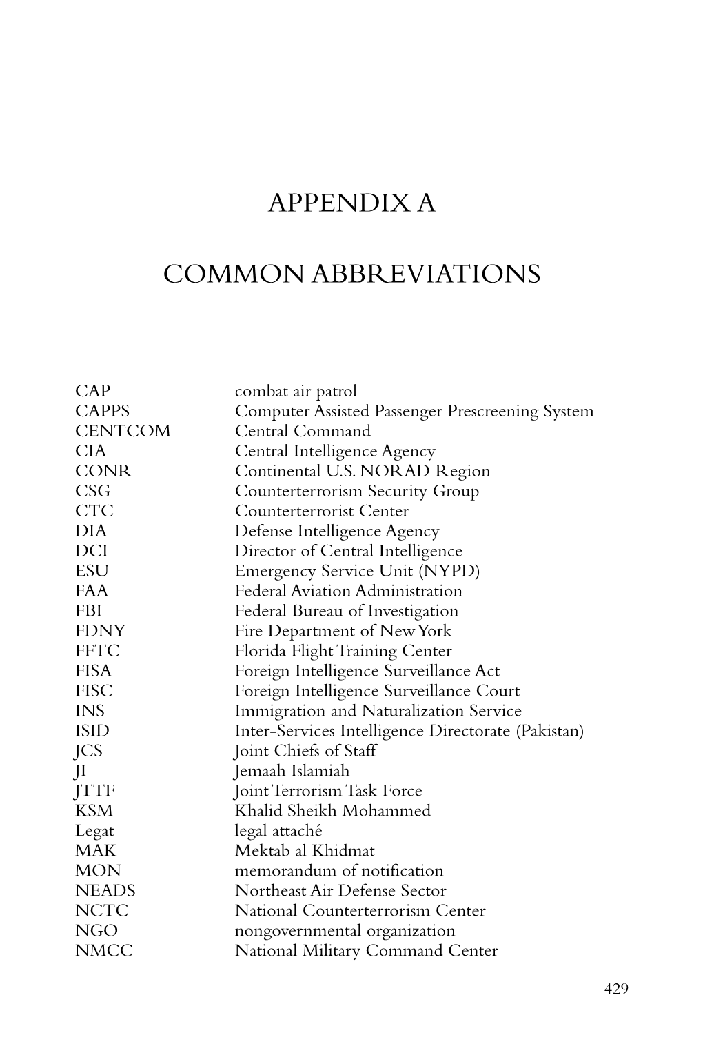 The 9/11 Commission Report