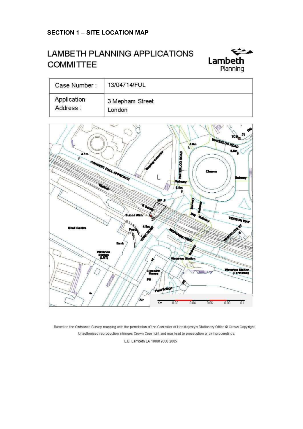 Section 1 – Site Location Map