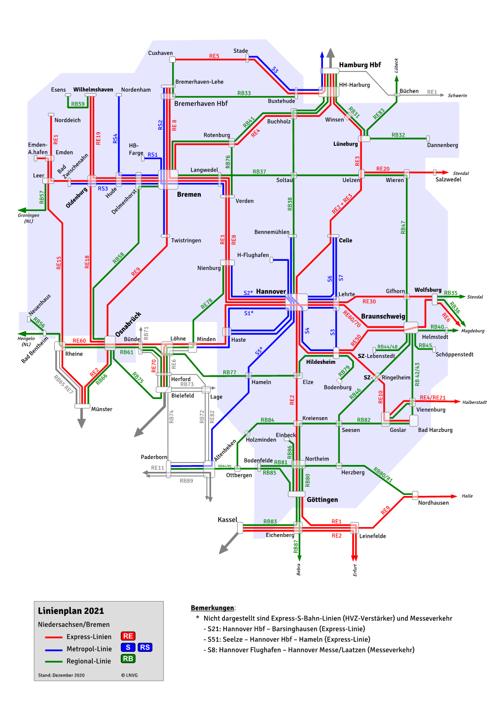 Linienplan 2021