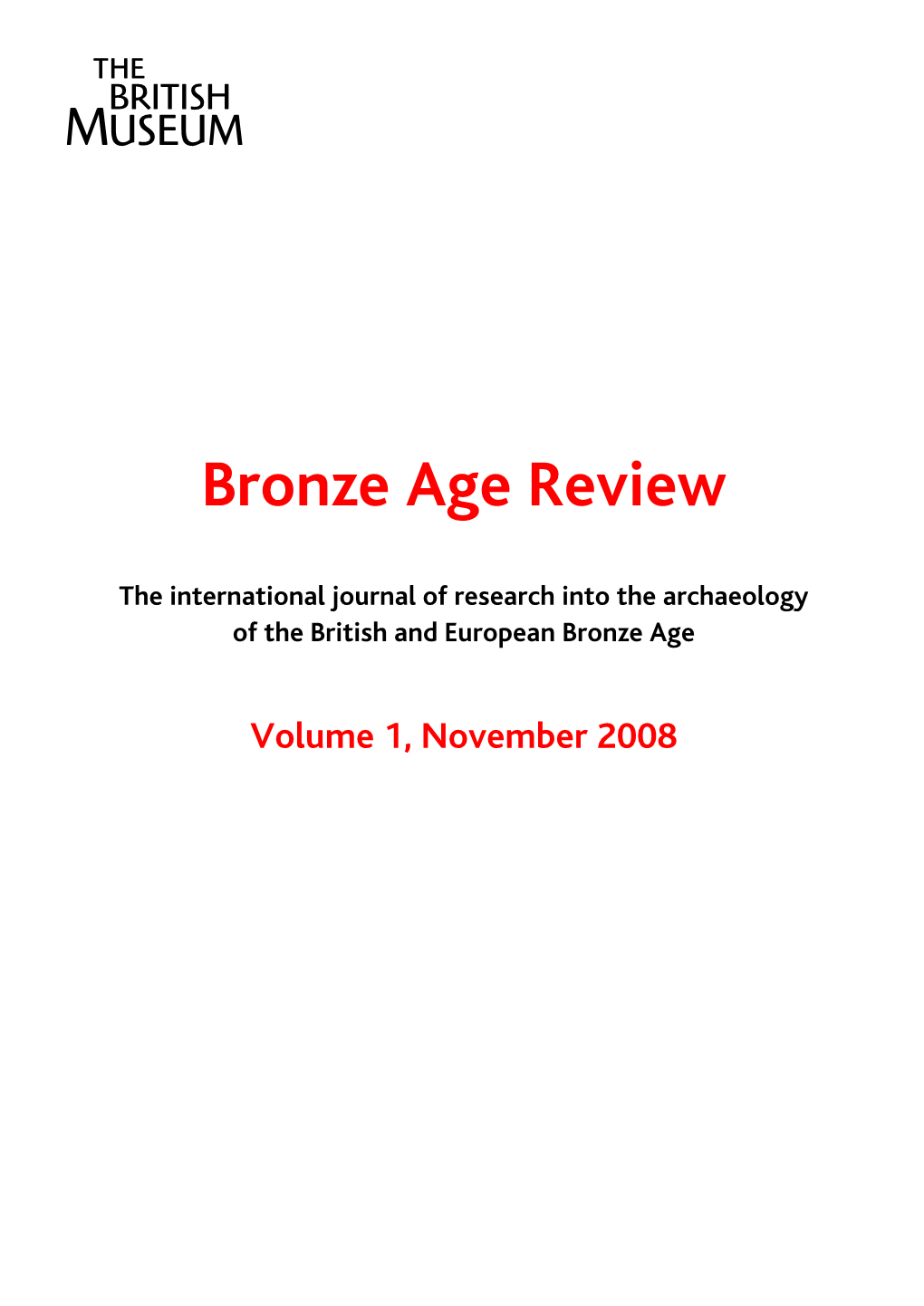 Bronze Age Review