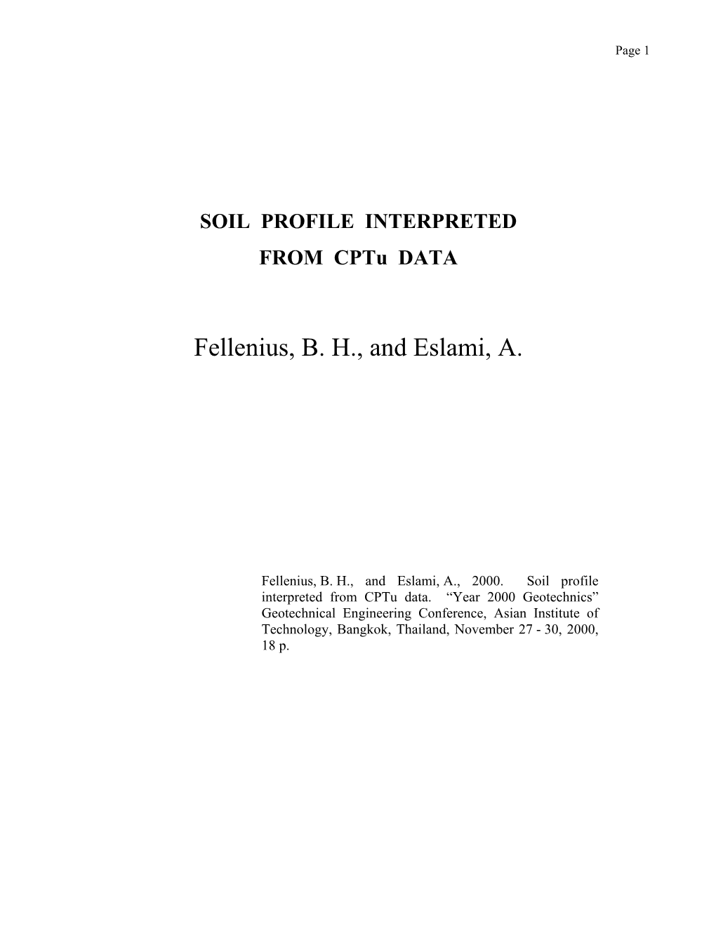 202 Soil Profile From