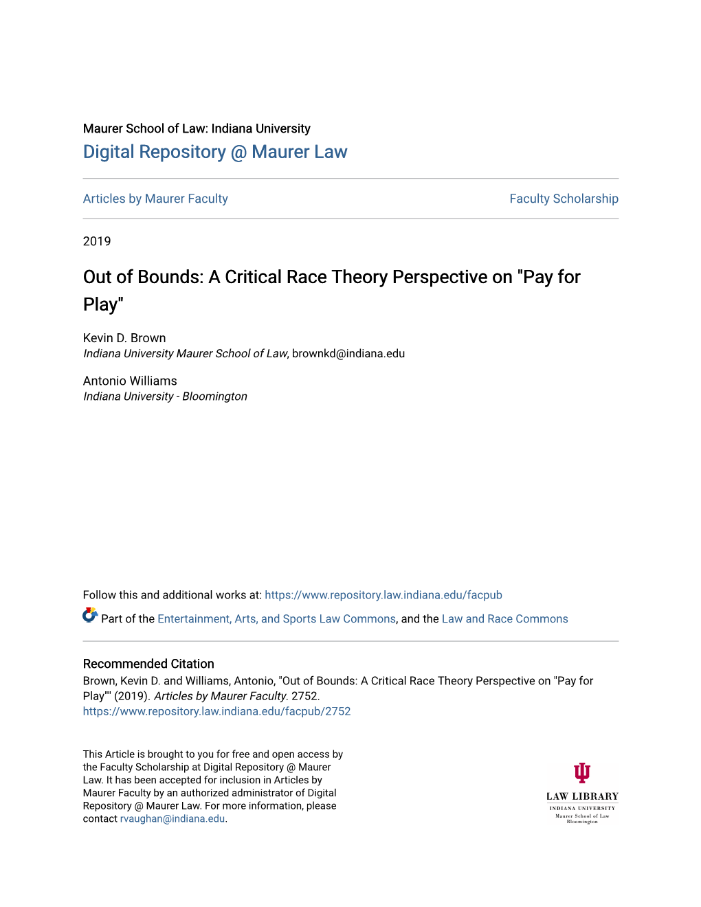 A Critical Race Theory Perspective on 