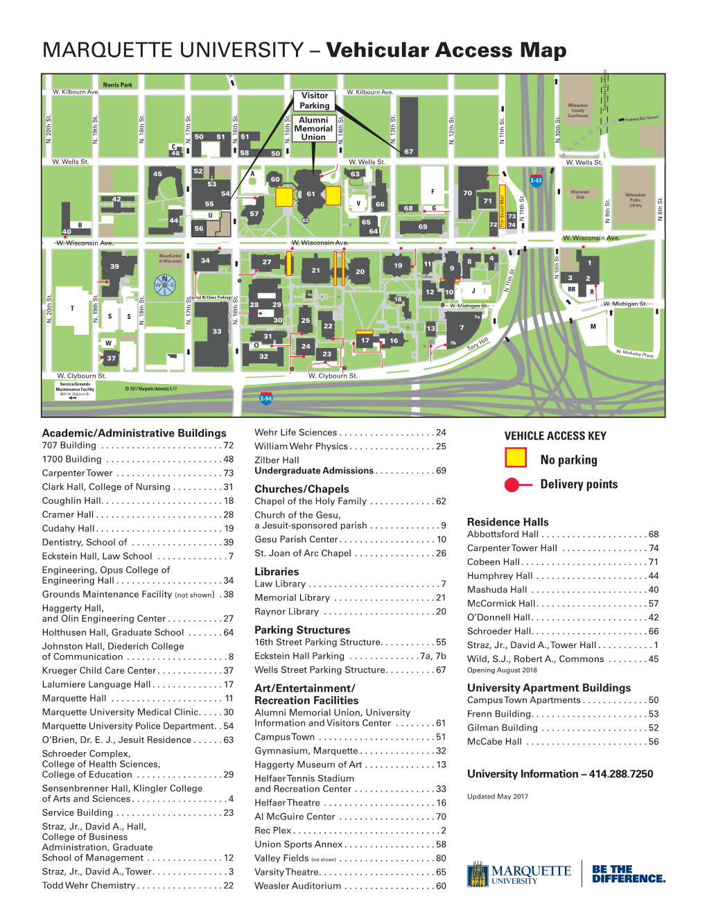 Vehicular Access Map Freeway En Enee St