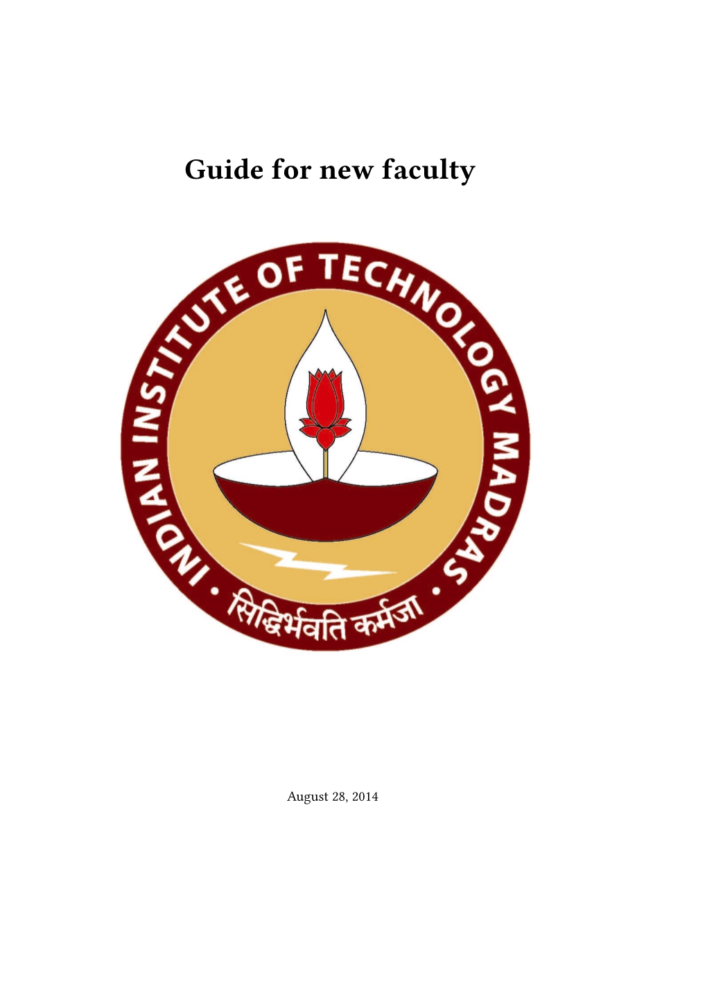 Guide for New Faculty