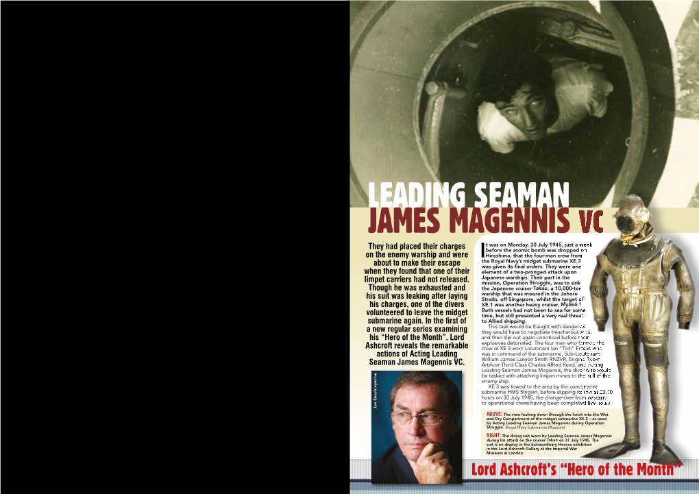 Leading Seaman James Magennis Vc