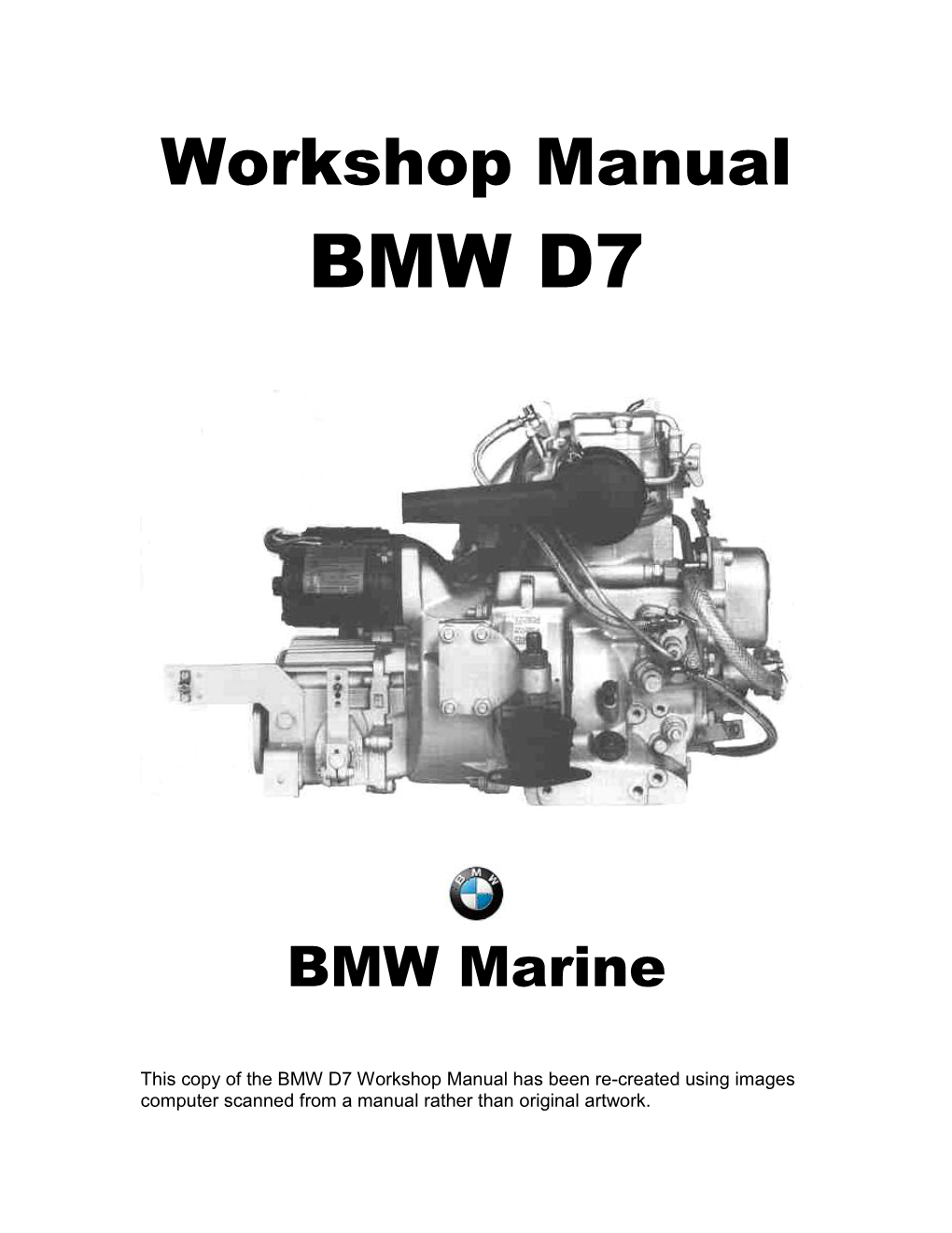 Workshop Manual BMW D7