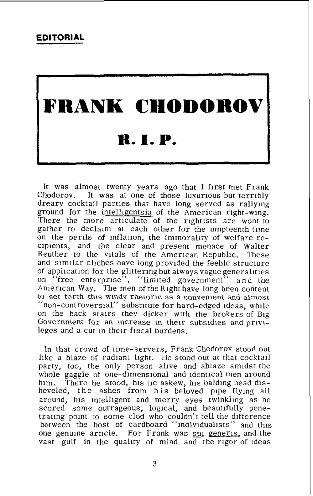 Frank Chodorov