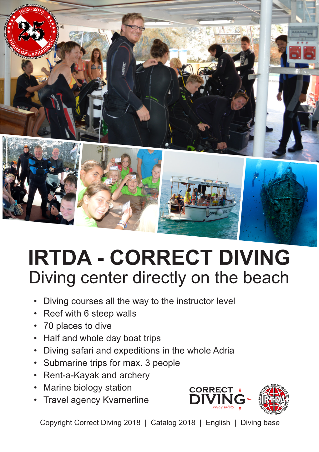 IRTDA - CORRECT DIVING Diving Center Directly on the Beach