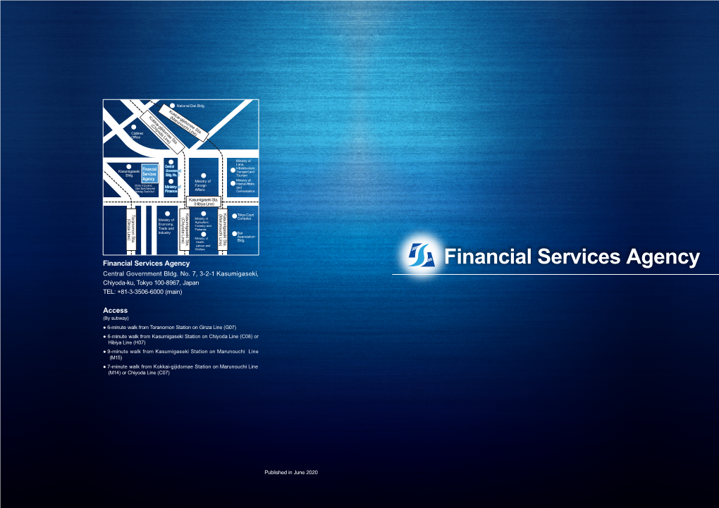 Financial Services Agency Financial Services Agency Central Government Bldg