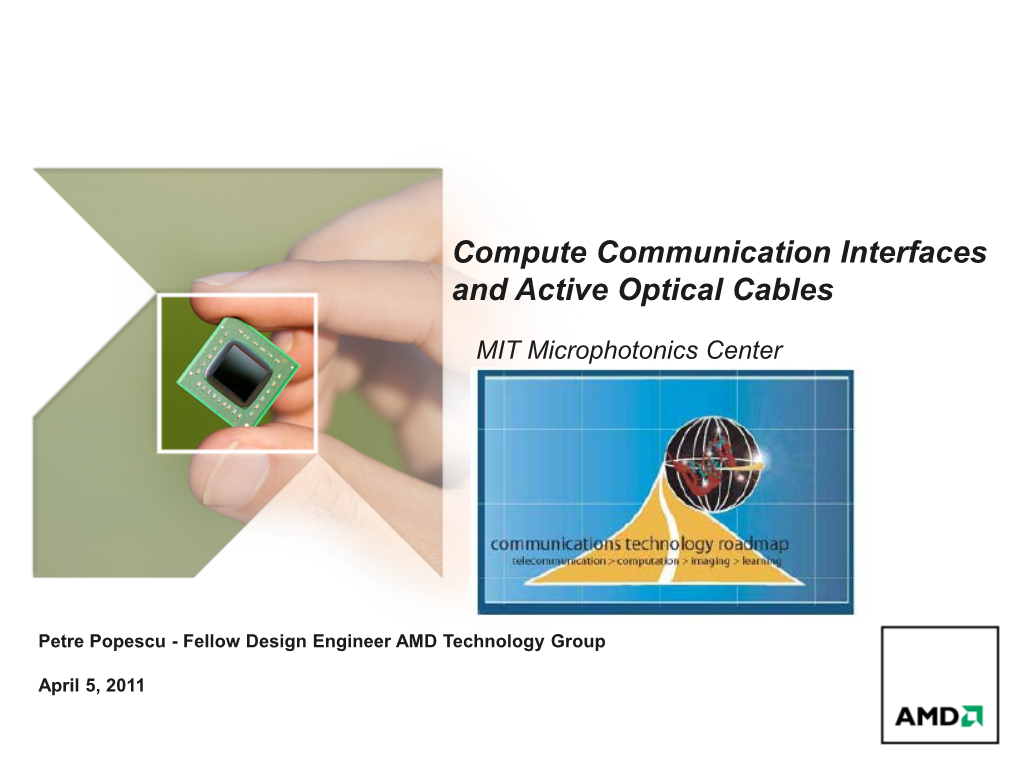 Compute Communication Interfaces and Active Optical Cables