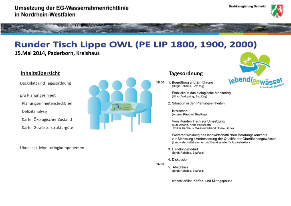 Runder Tisch Lippe OWL (PE LIP 1800, 1900, 2000) 15.Mai 2014, Paderborn, Kreishaus