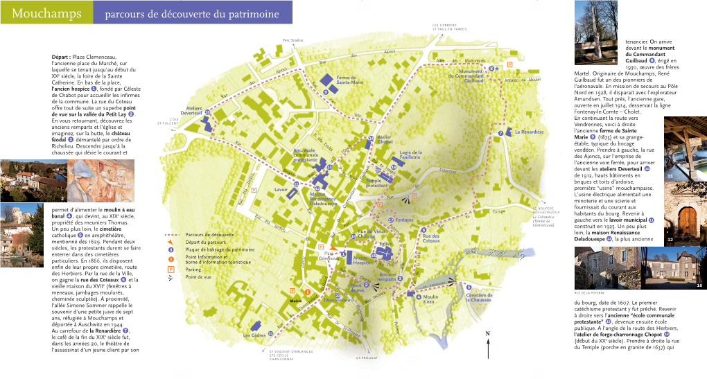 Mouchamps Parcours De Découverte Du Patrimoine LES HERBIERS ST-PAUL-EN-PAREDS