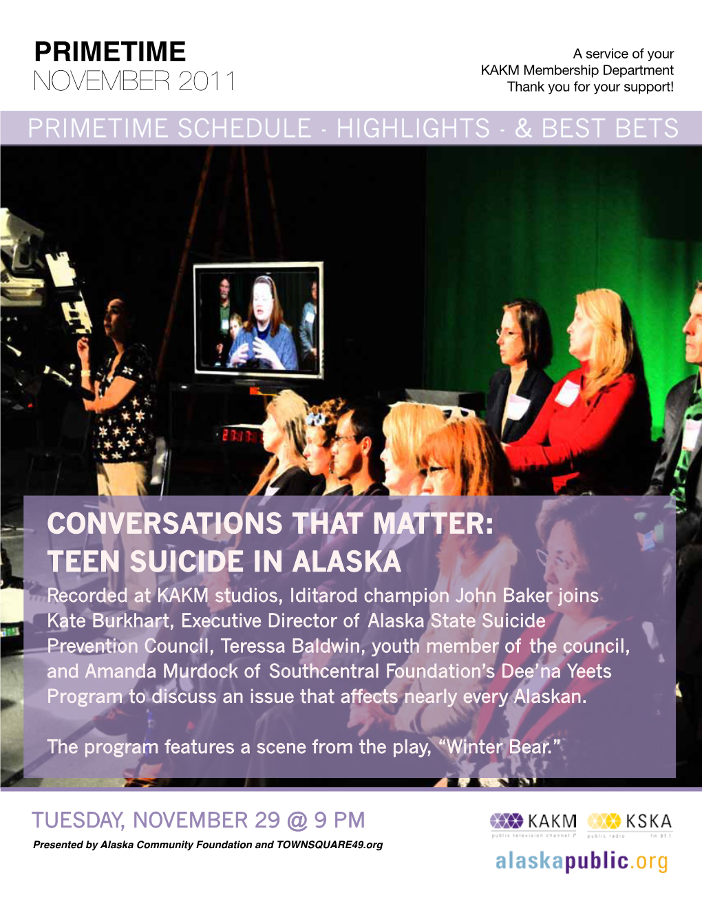 Primetime November 2011 Conversations That Matter