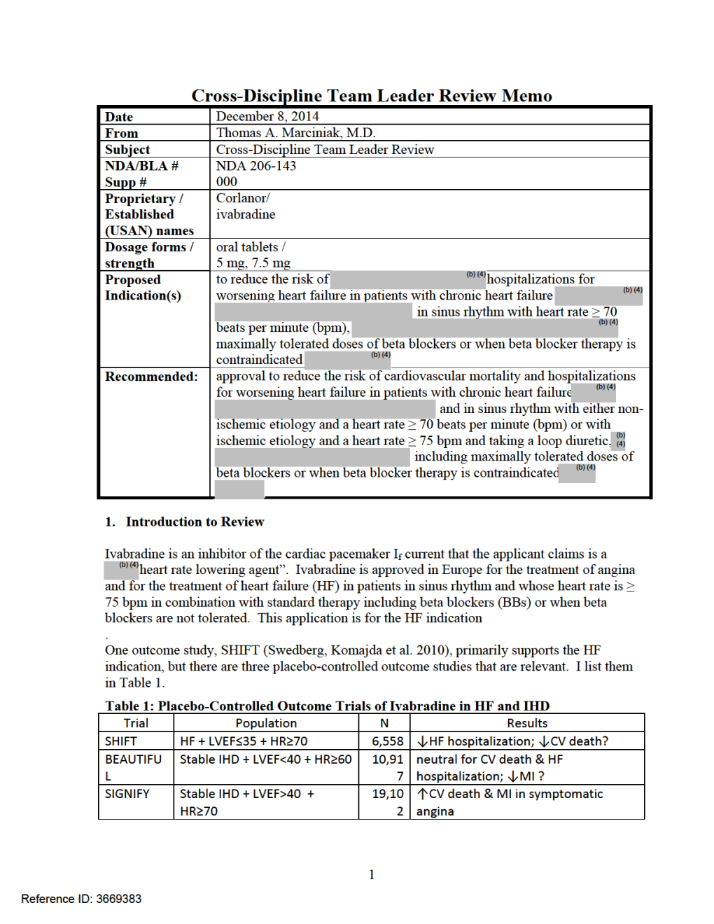 Summary Review I Have Focused on the Most Significant Complication of Bradycardia, I.E., CV Death