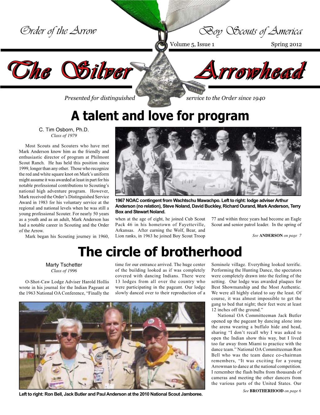 The Silver Arrowhead Order of the Arrow Dr